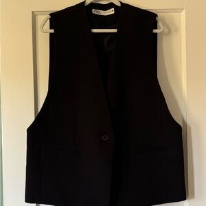 Zara Black Vest never worn